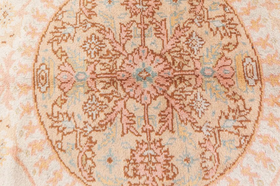High-quality Vintage Botanic Turkish Oushak Handmade Wool Carpet BB7522