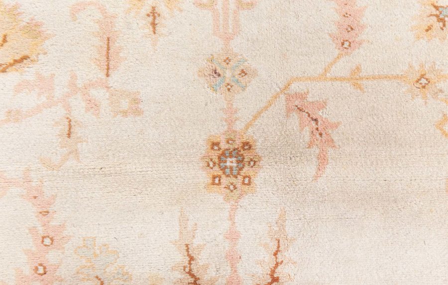 High-quality Vintage Botanic Turkish Oushak Handmade Wool Carpet BB7522