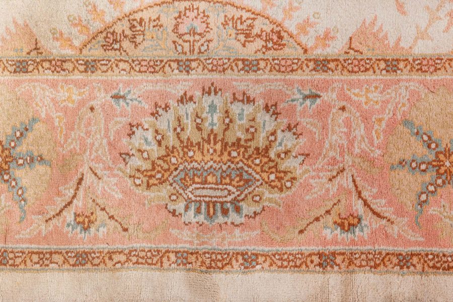 High-quality Vintage Botanic Turkish Oushak Handmade Wool Carpet BB7522