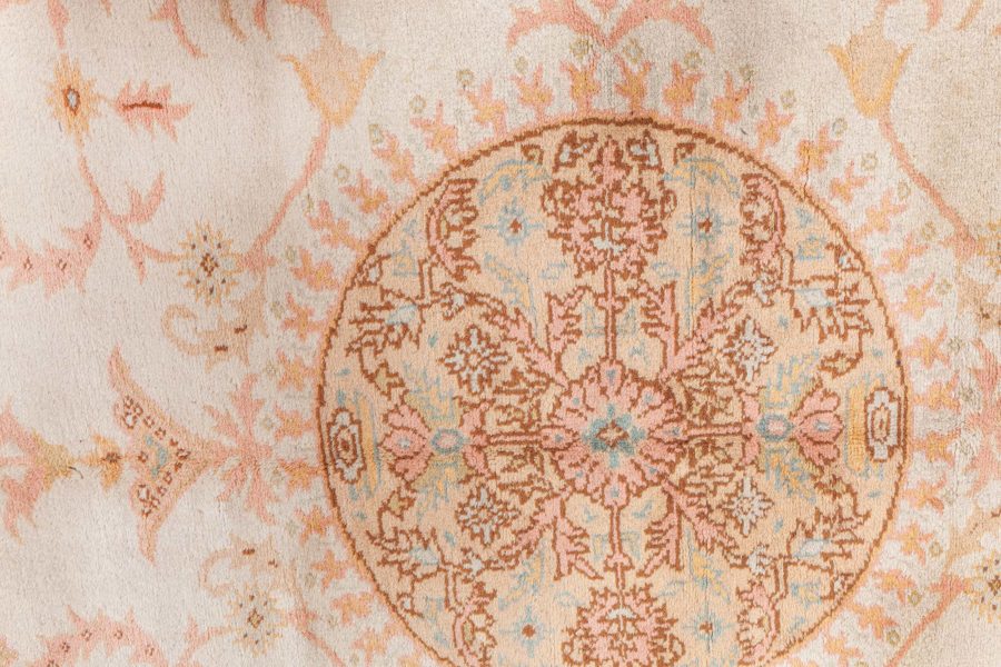 High-quality Vintage Botanic Turkish Oushak Handmade Wool Carpet BB7522