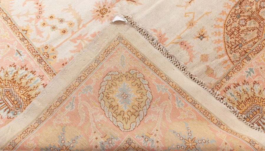 High-quality Vintage Botanic Turkish Oushak Handmade Wool Carpet BB7522