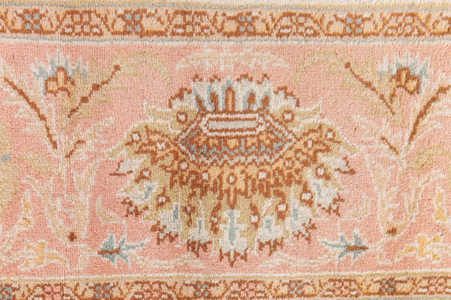 High-quality Vintage Botanic Turkish Oushak Handmade Wool Carpet BB7522