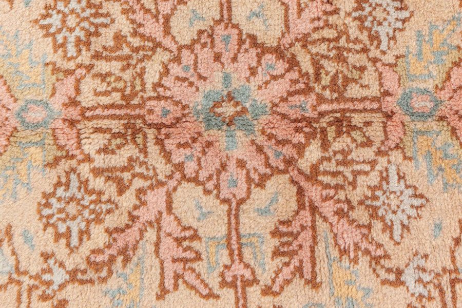 High-quality Vintage Botanic Turkish Oushak Handmade Wool Carpet BB7522