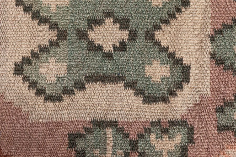 High-Quality Vintage Bessarabian Abstract Handmade Rug BB7546