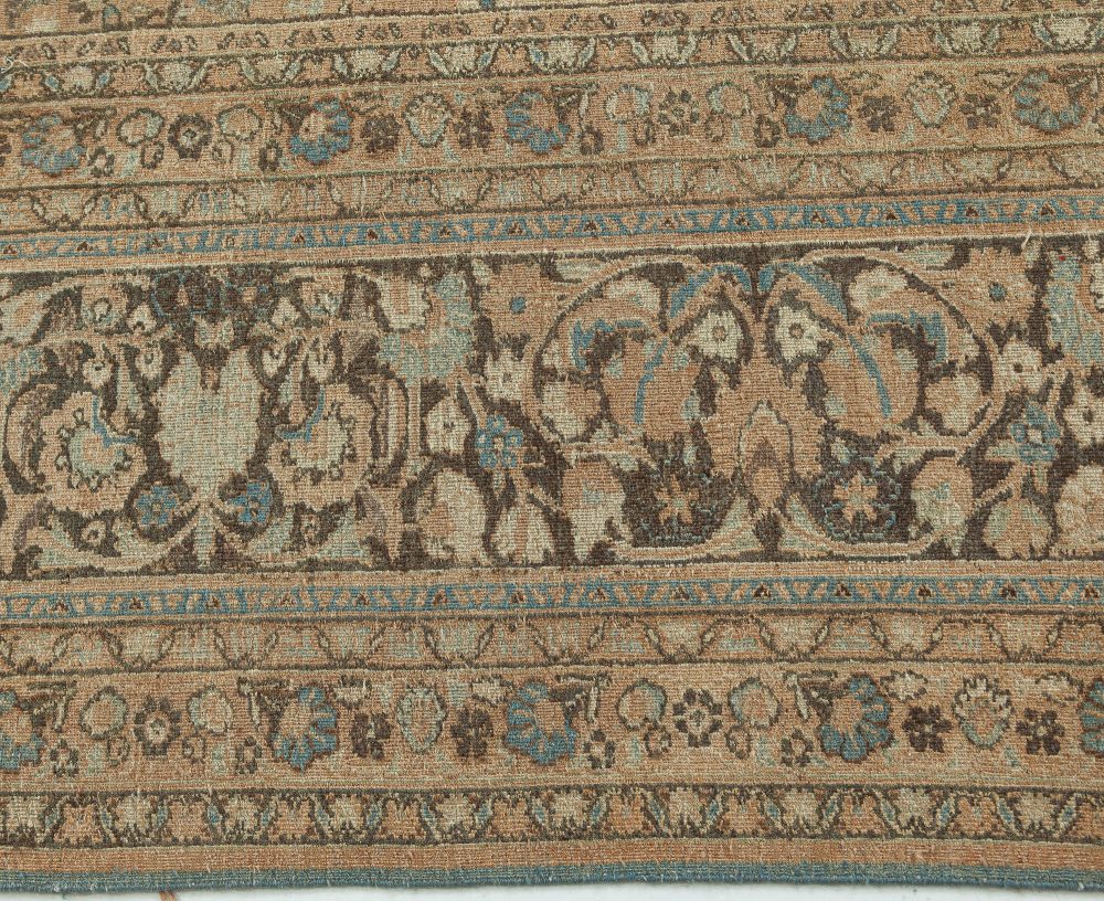 Fine Antique Persian Tabriz Handmade Wool Rug BB7569