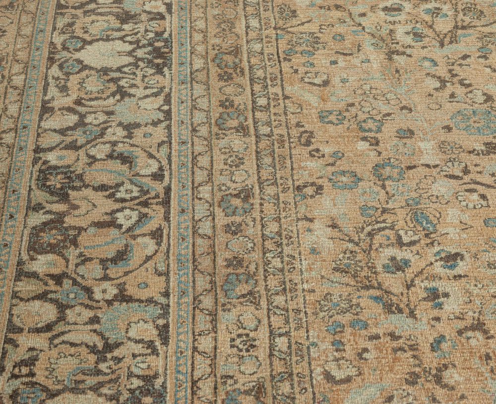 Fine Antique Persian Tabriz Handmade Wool Rug BB7569