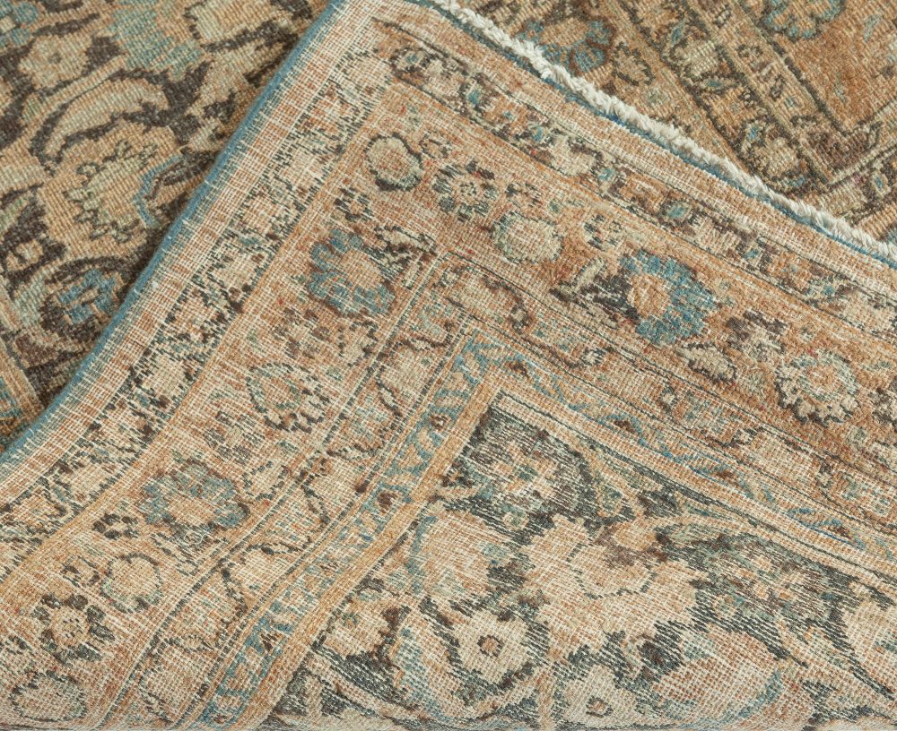 Fine Antique Persian Tabriz Handmade Wool Rug BB7569