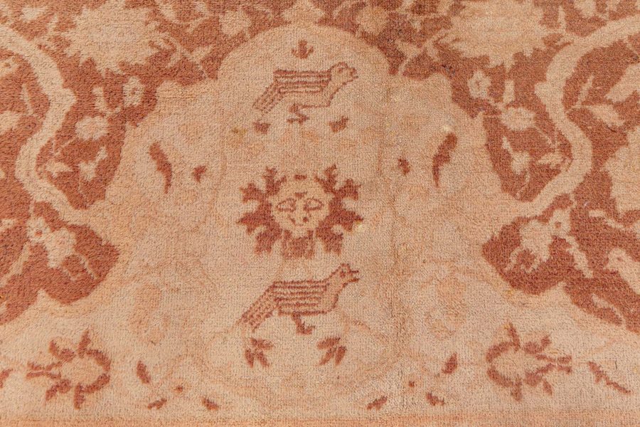 Authentic 19th Century Indian Amritsar Handmade Wool Rug BB7723