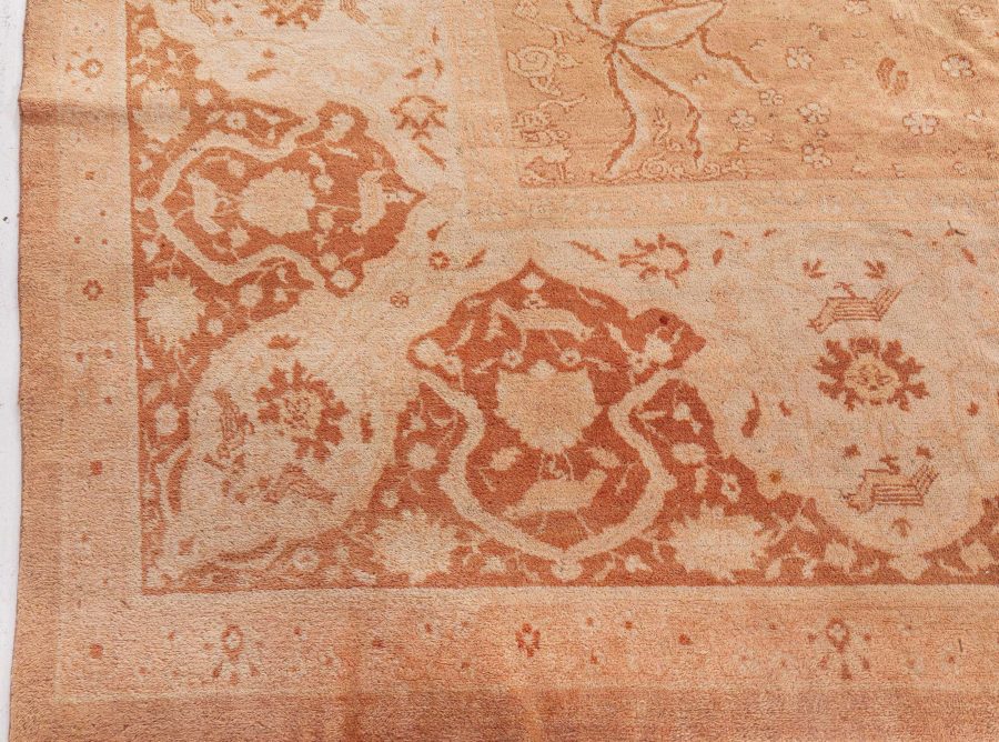 Authentic 19th Century Indian Amritsar Handmade Wool Rug BB7723