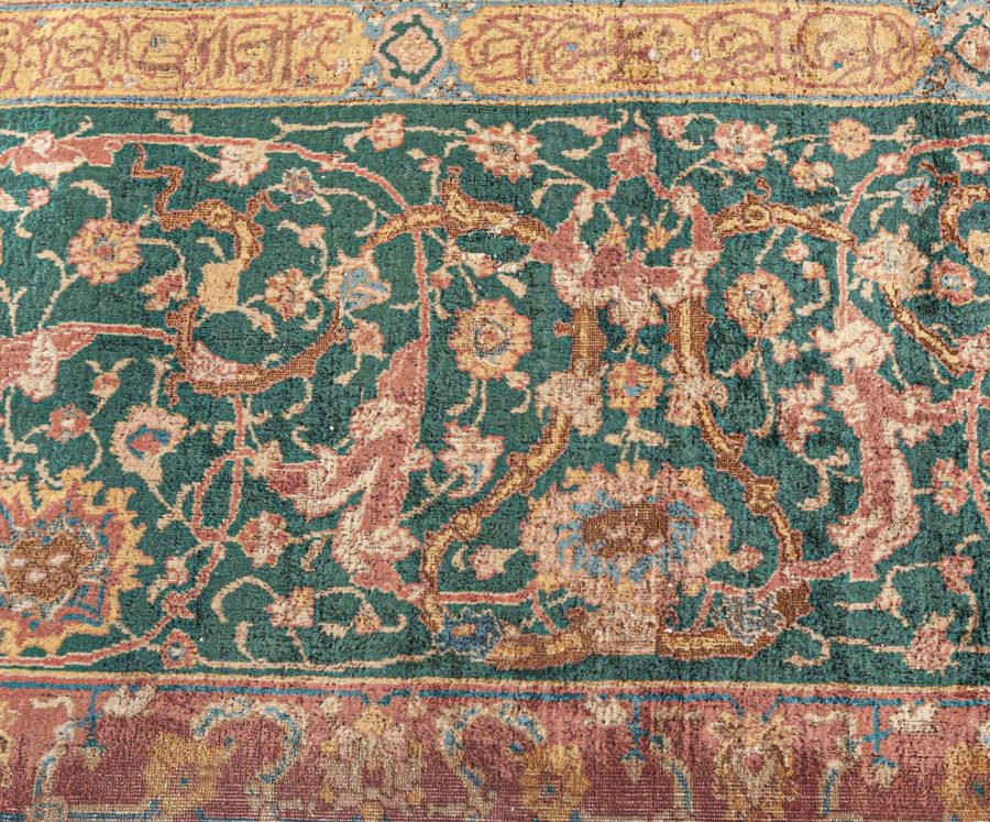 Antique Indian Handmade Wool Carpet BB7725