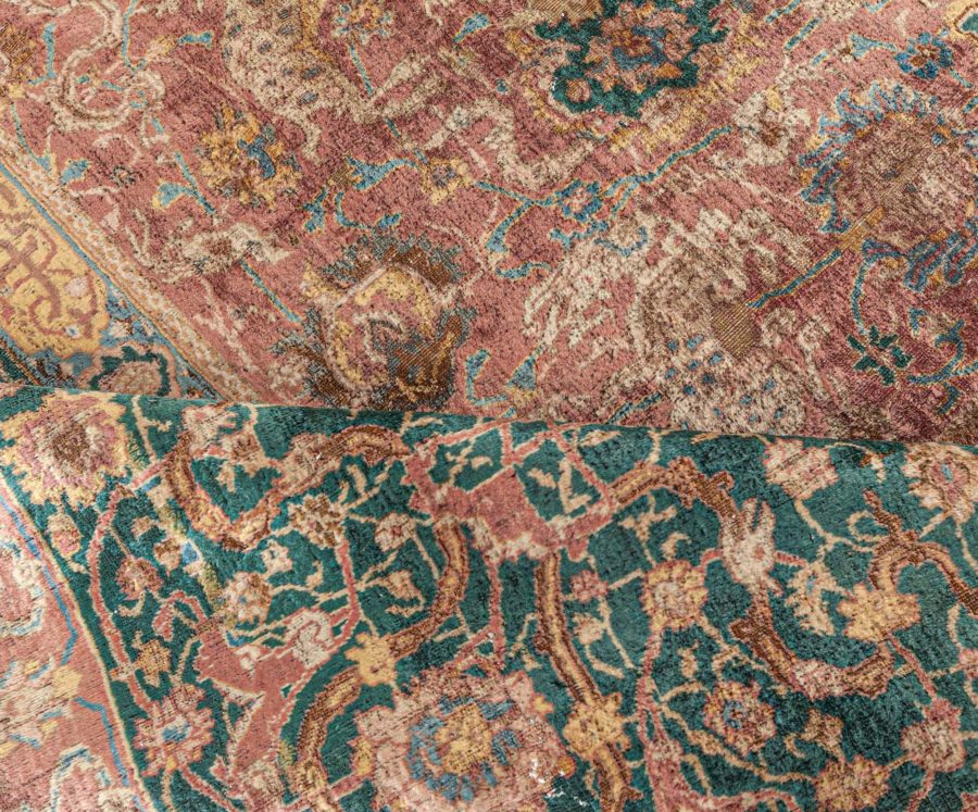 Antique Indian Handmade Wool Carpet BB7725