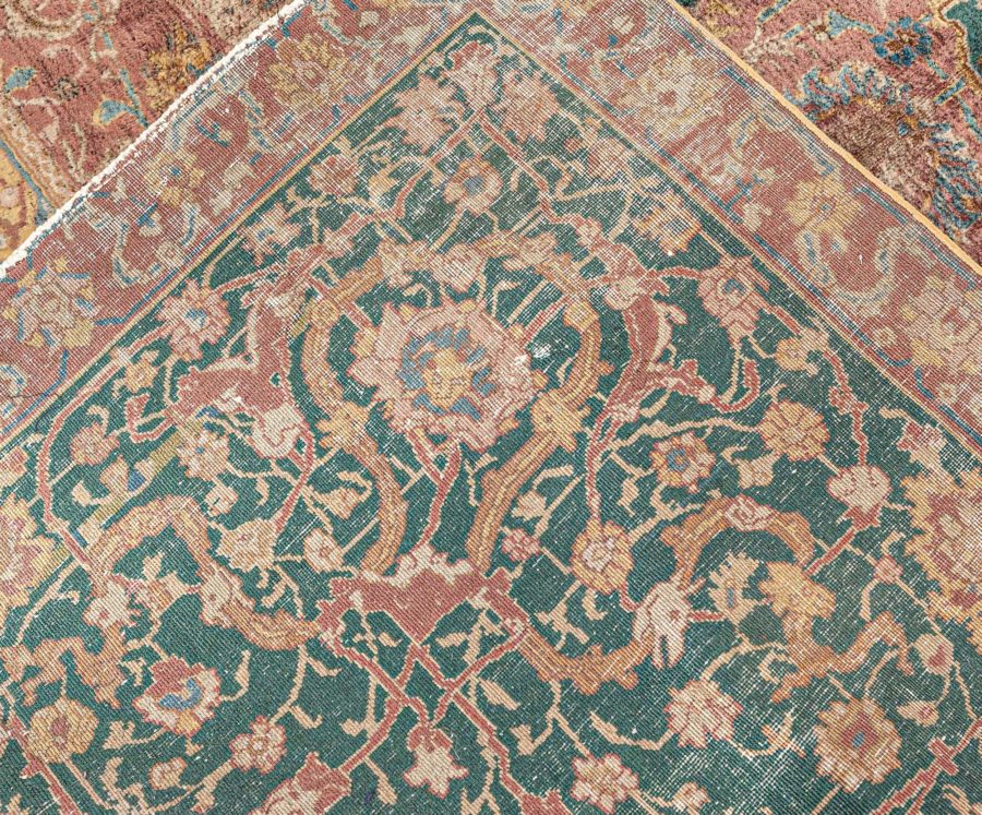 Antique Indian Handmade Wool Carpet BB7725