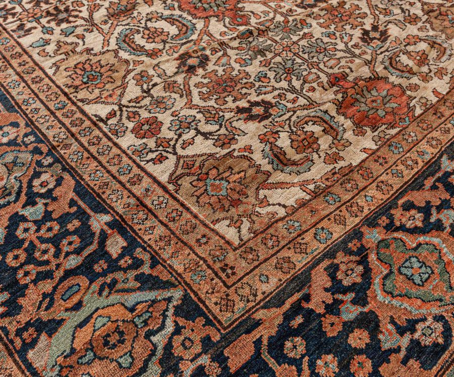 19th Century Persian Sultanabad Hand Knotted Wool Rug BB7745