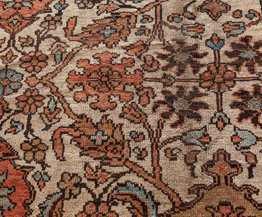 19th Century Persian Sultanabad Hand Knotted Wool Rug BB7745