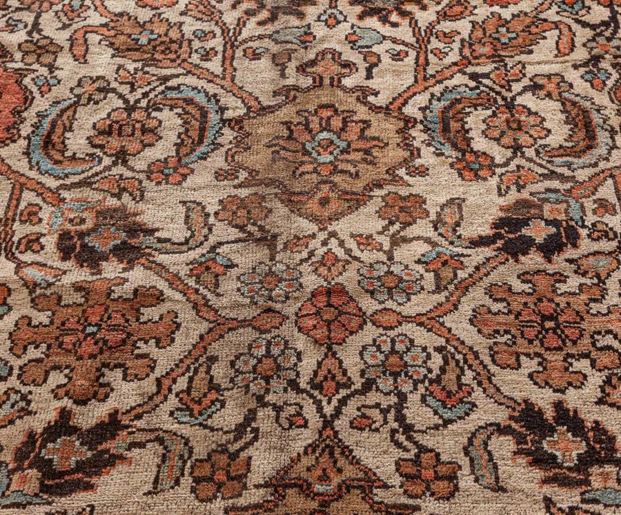 19th Century Persian Sultanabad Hand Knotted Wool Rug BB7745