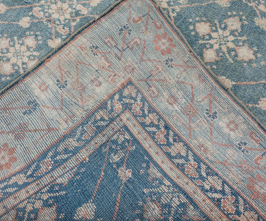 Oversized Vintage Indian Agra Handmade Wool Carpet BB7748