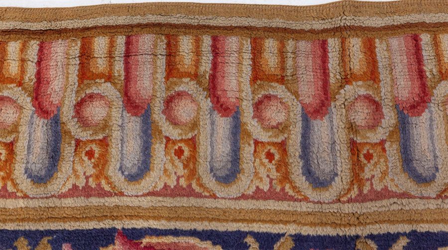 Fine Antique Savonnerie Hand Knotted Wool Carpet BB8425