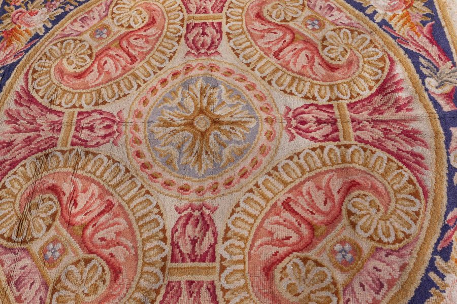 Fine Antique Savonnerie Hand Knotted Wool Carpet BB8425