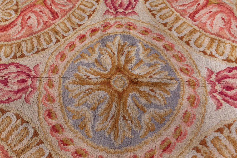 Fine Antique Savonnerie Hand Knotted Wool Carpet BB8425