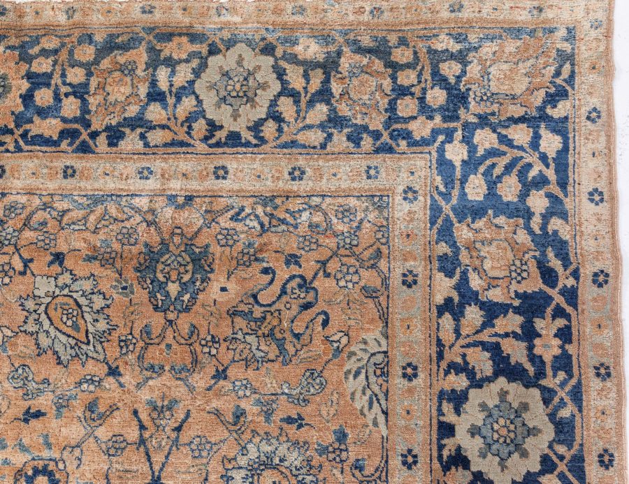 Antique Persian Tabriz Handwoven Wool Rug BB8431