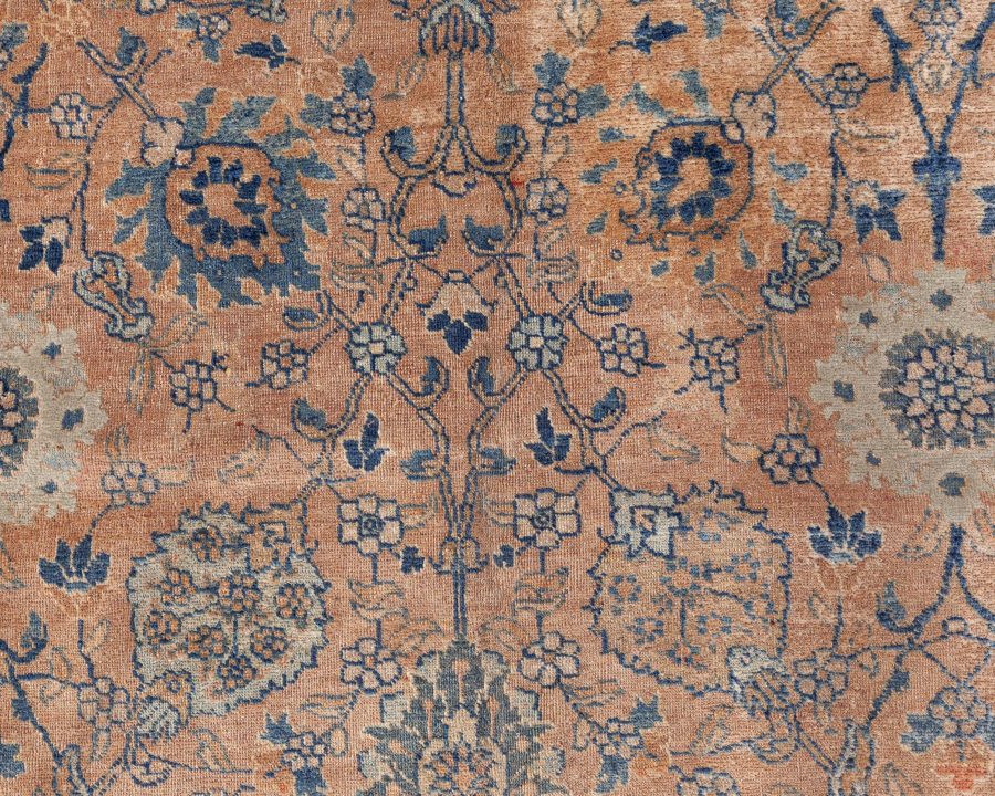 Antique Persian Tabriz Handwoven Wool Rug BB8431