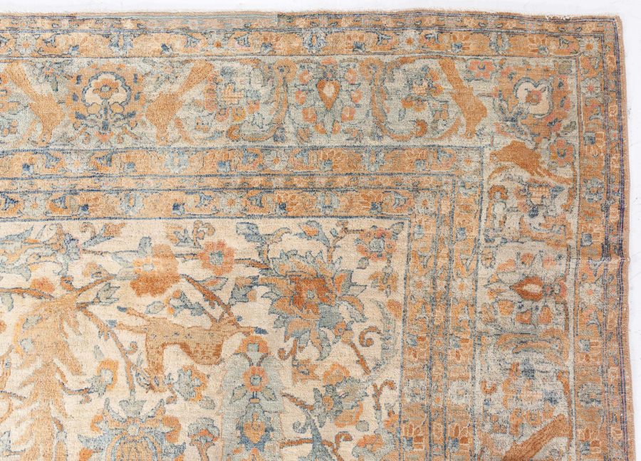 Authentic Persian Kirman Handmade Wool Rug BB8440