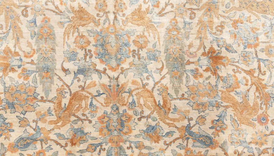 Authentic Persian Kirman Handmade Wool Rug BB8440