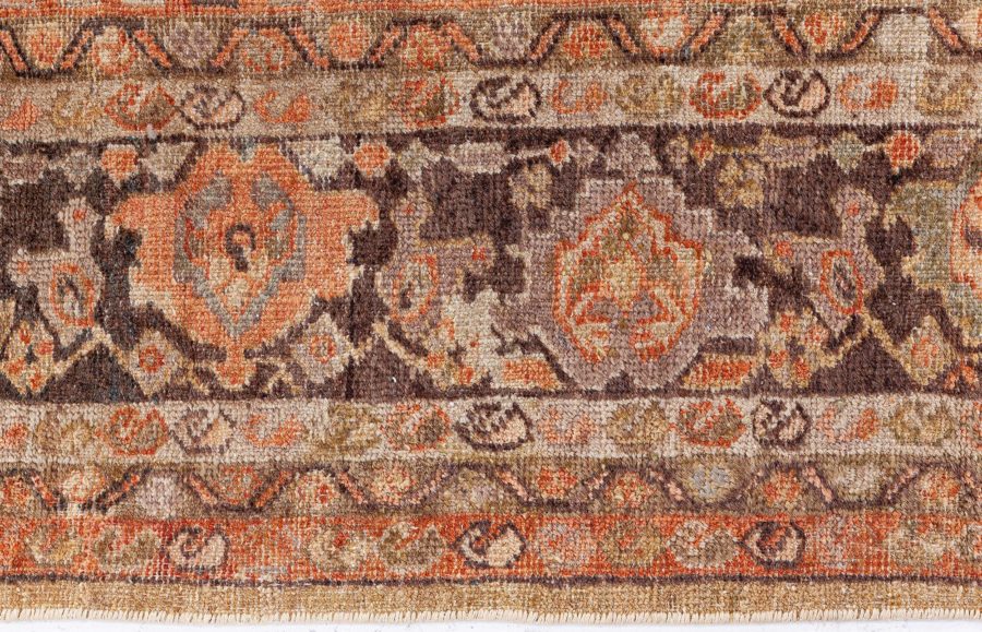 19th Century Persian Sultanabad Botanic Handmade Wool Rug BB8447