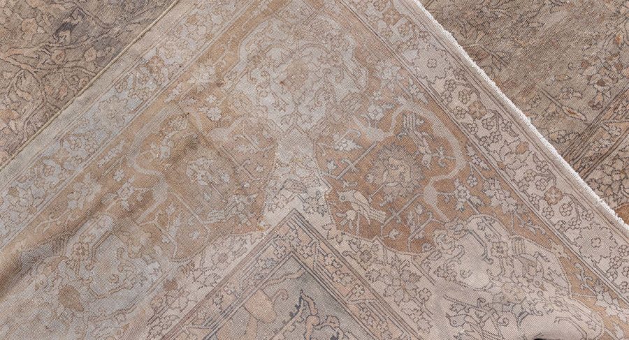 Fine Antique Indian Handmade Wool Rug BB8451