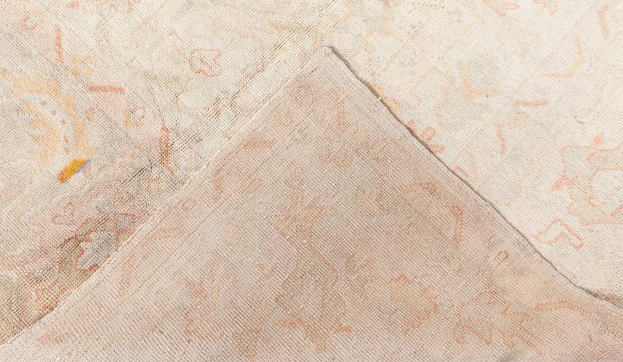 Antique Turkish Oushak Pale Sage Green Wool Carpet BB8453