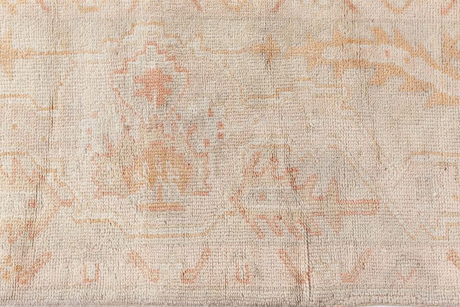 Antique Turkish Oushak Pale Sage Green Wool Carpet BB8453