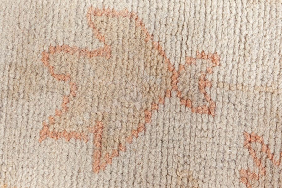 Antique Turkish Oushak Pale Sage Green Wool Carpet BB8453