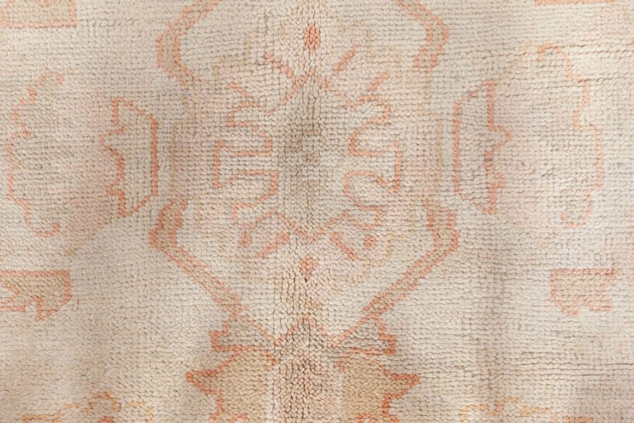 Antique Turkish Oushak Pale Sage Green Wool Carpet BB8453