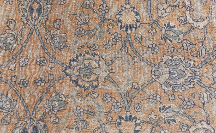 Fine Antique Persian Tabriz Handmade Wool Rug BB8457