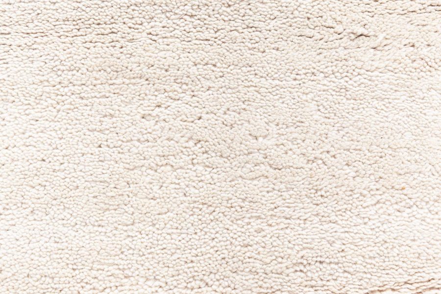 Mid-20th Century Moroccan Art Deco Design Natural Undyed Wool Rug BB8471