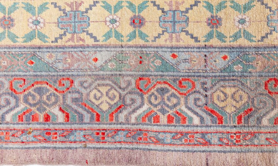 Fine Antique Samarkand (Khotan) Handmade Wool Rug BB8479