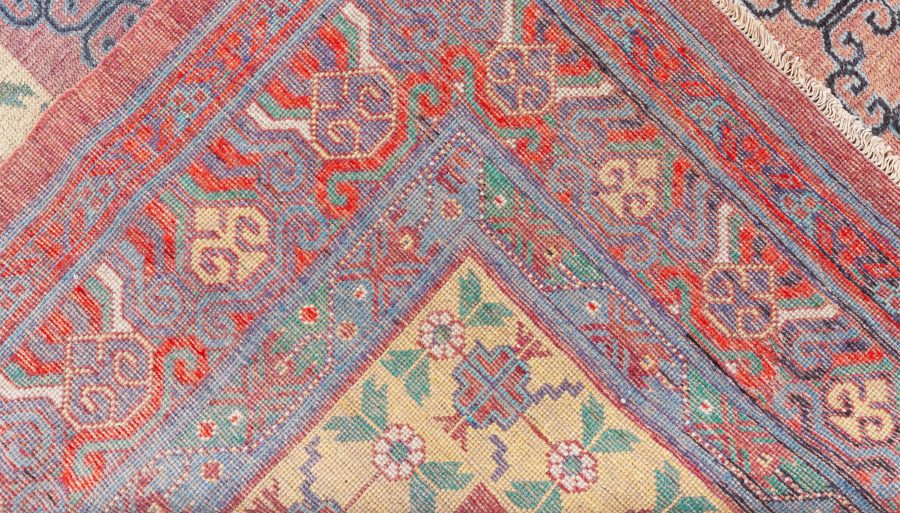 Fine Antique Samarkand (Khotan) Handmade Wool Rug BB8479
