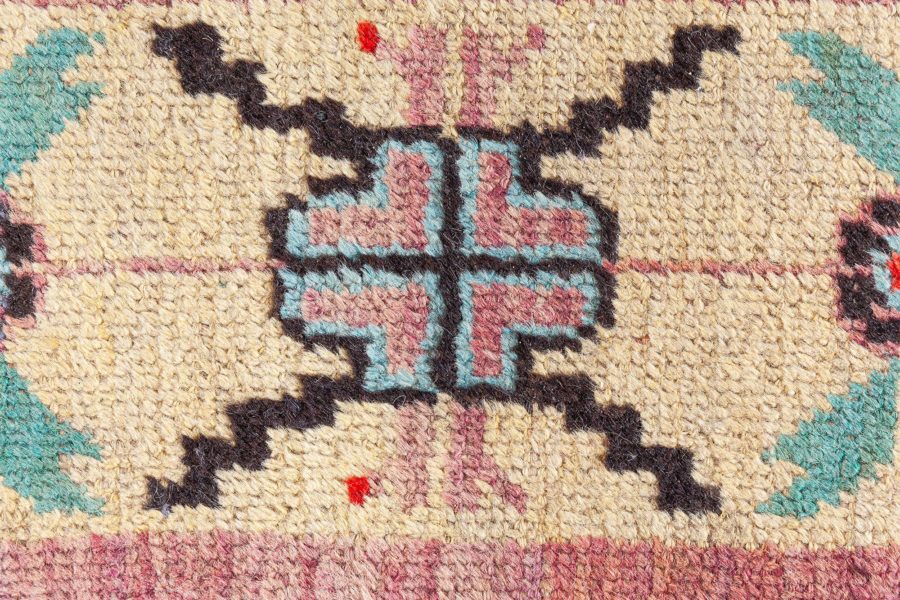Fine Antique Samarkand (Khotan) Handmade Wool Rug BB8479