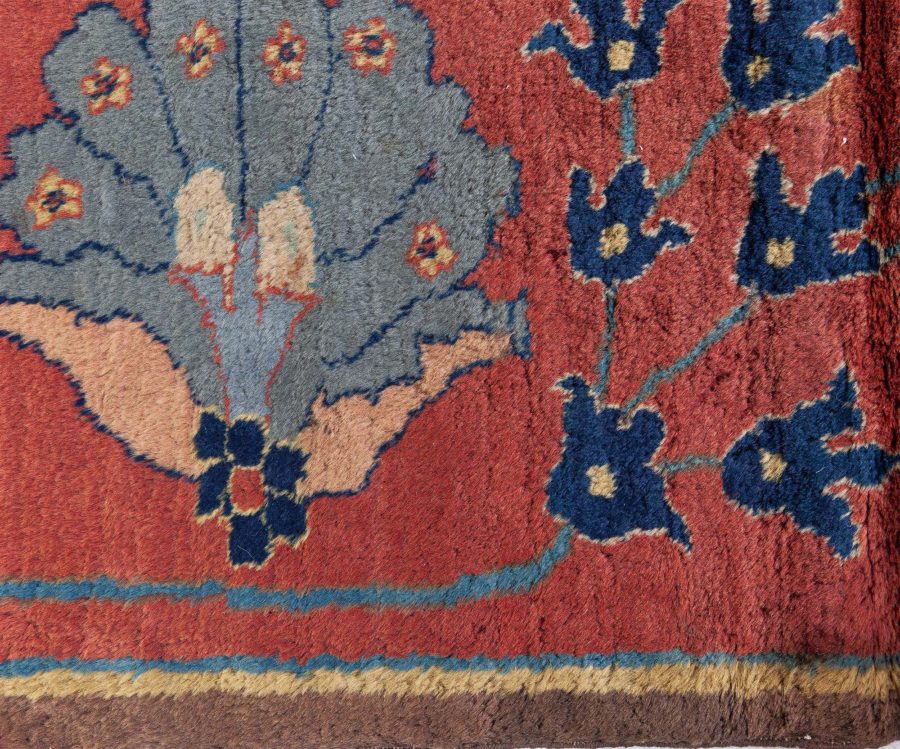 Antique Colorful Botanic Indian Rug (Size Adjusted) BB8484