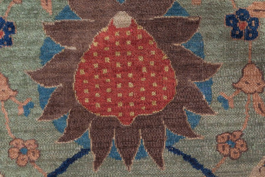 Antique Colorful Botanic Indian Rug (Size Adjusted) BB8484