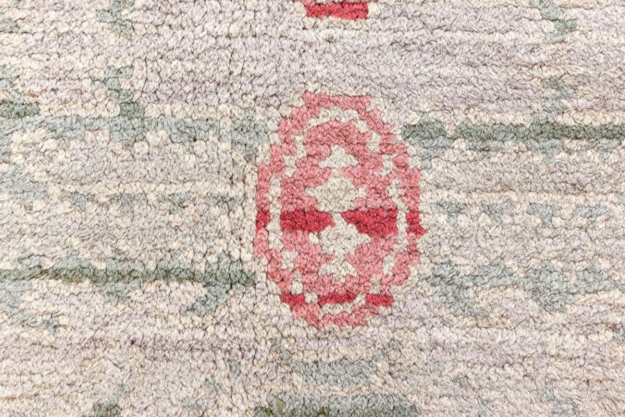 Mid-20th century Spanish Floral Handmade Wool Carpet BB8504