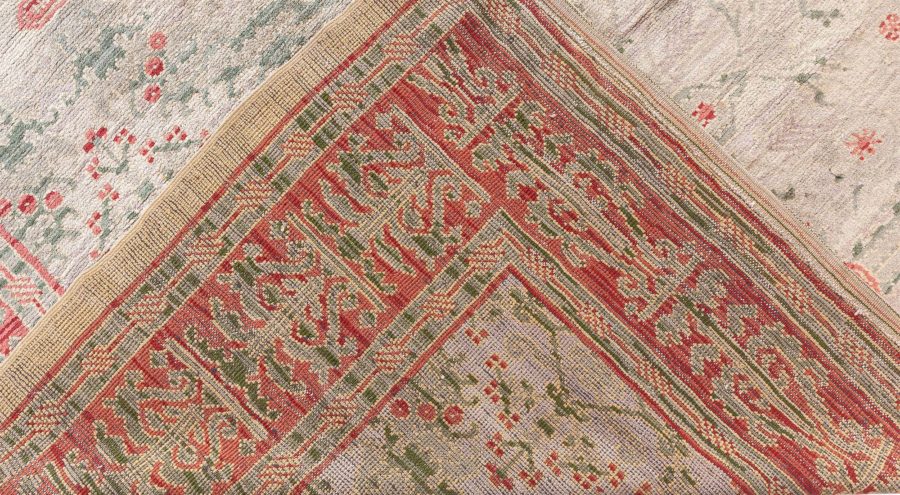 Mid-20th century Spanish Floral Handmade Wool Carpet BB8504