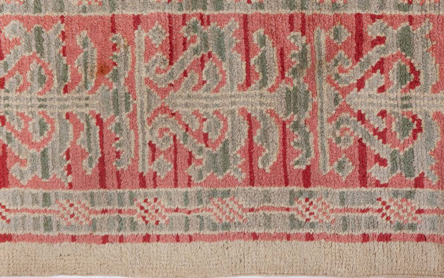 Mid-20th century Spanish Floral Handmade Wool Carpet BB8504