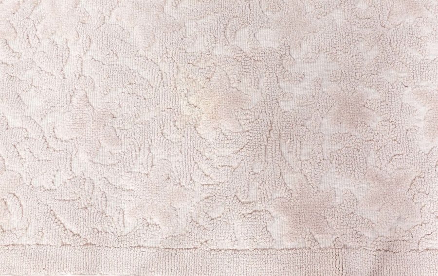 Vintage French Art Deco Cogolin Beige Rug BB8505