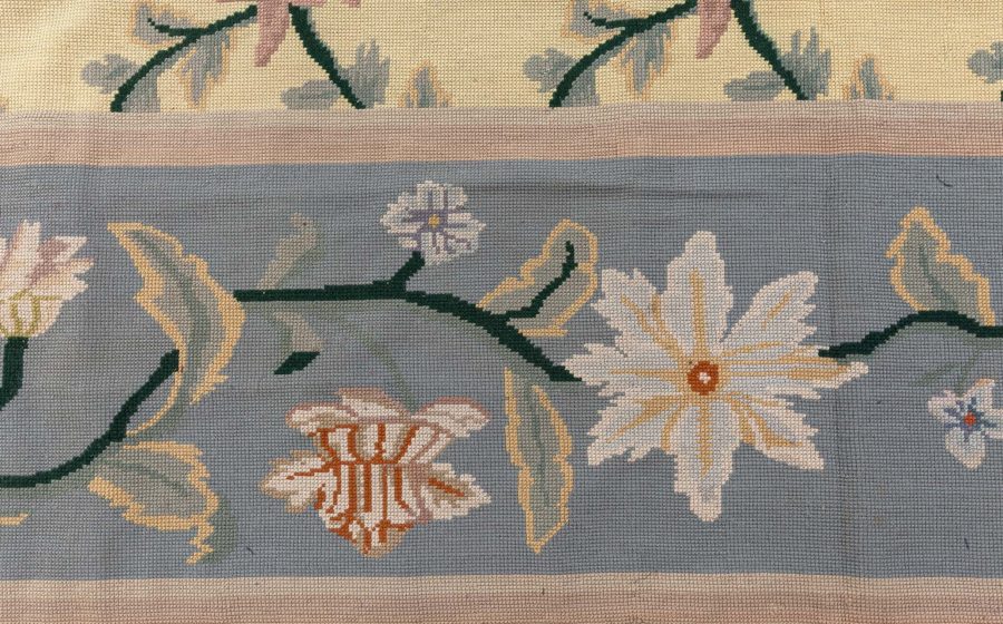 One-of-a-kind Vintage Portuguese Needlepoint Carpet BB8510
