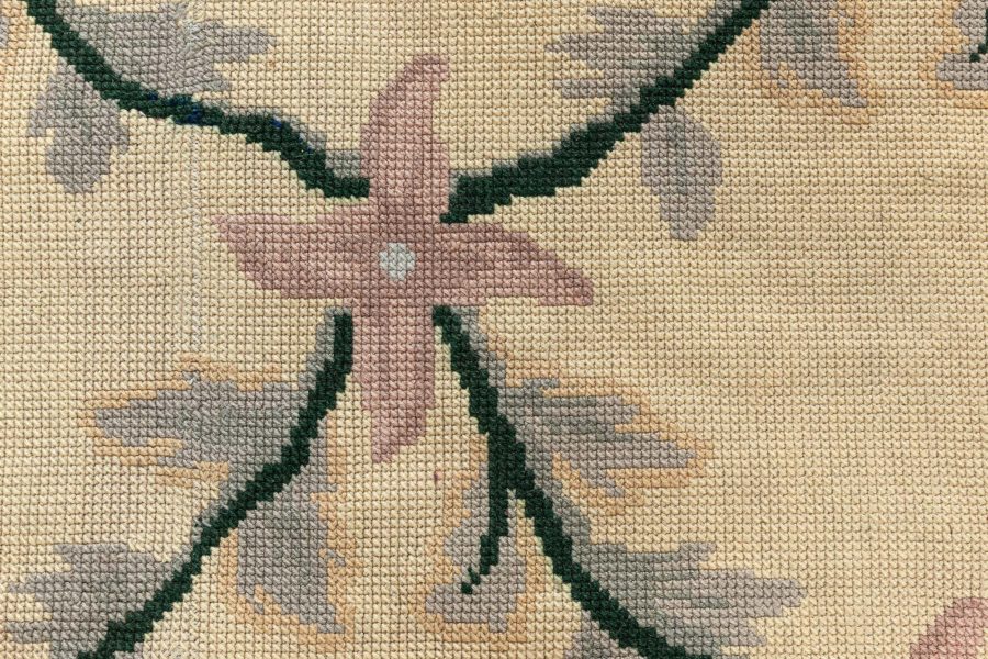 One-of-a-kind Vintage Portuguese Needlepoint Carpet BB8510