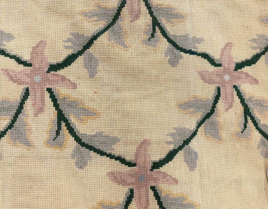One-of-a-kind Vintage Portuguese Needlepoint Carpet BB8510