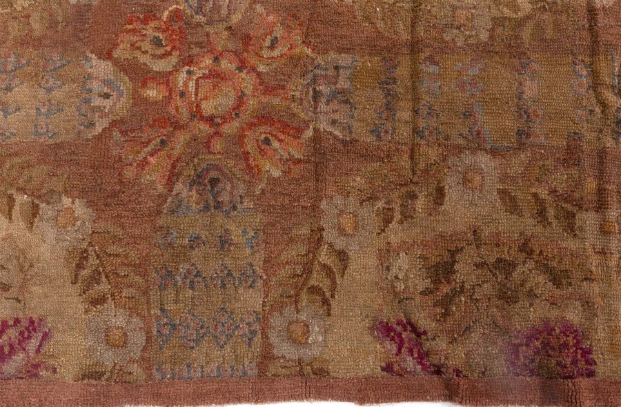 1800s French Savonnerie Hand Knotted Wool Rug BB8517