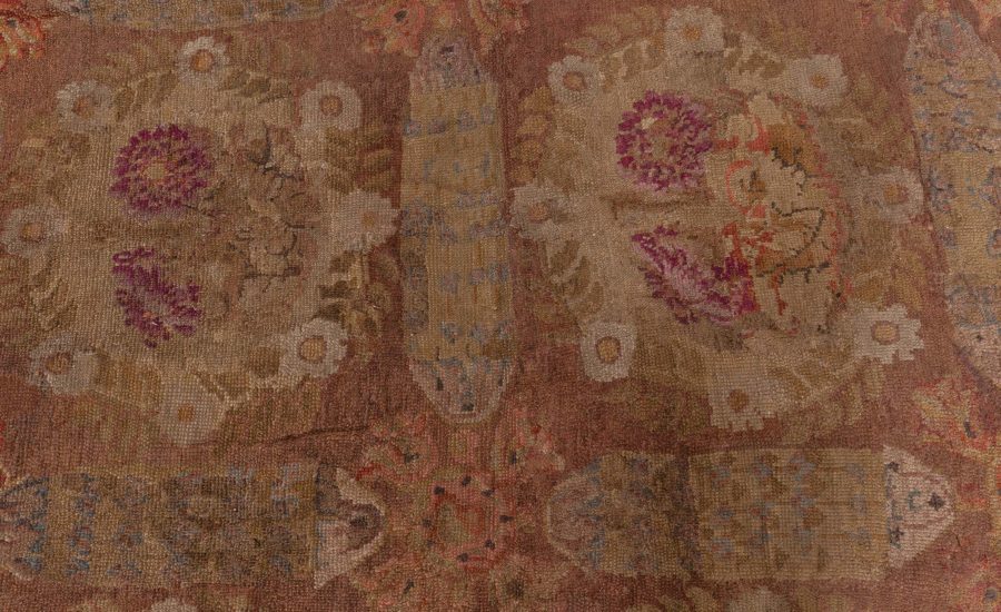 1800s French Savonnerie Hand Knotted Wool Rug BB8517