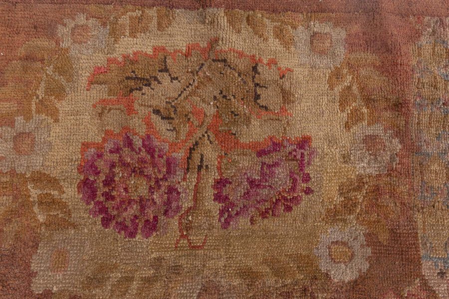 1800s French Savonnerie Hand Knotted Wool Rug BB8517